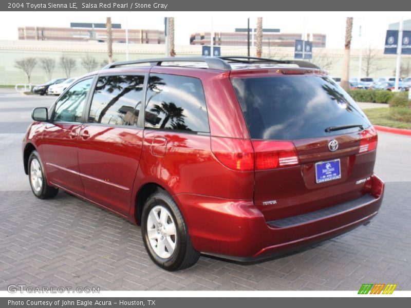 Salsa Red Pearl / Stone Gray 2004 Toyota Sienna LE