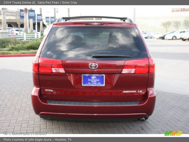 Salsa Red Pearl / Stone Gray 2004 Toyota Sienna LE