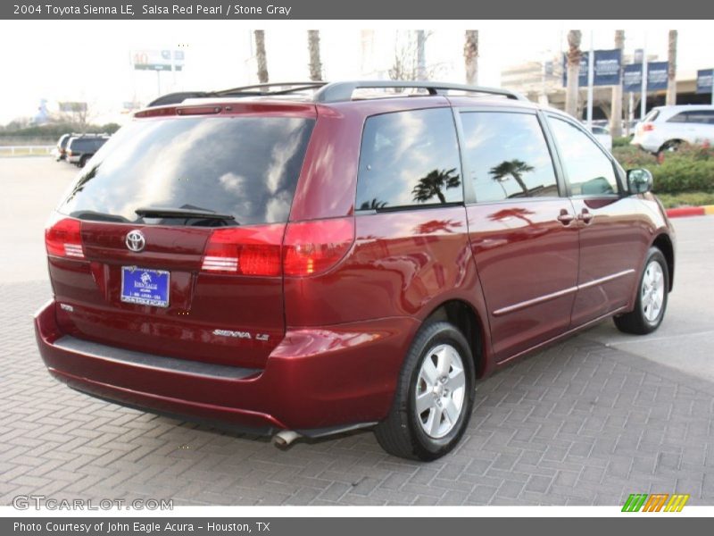 Salsa Red Pearl / Stone Gray 2004 Toyota Sienna LE