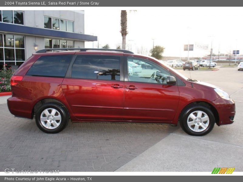 Salsa Red Pearl / Stone Gray 2004 Toyota Sienna LE
