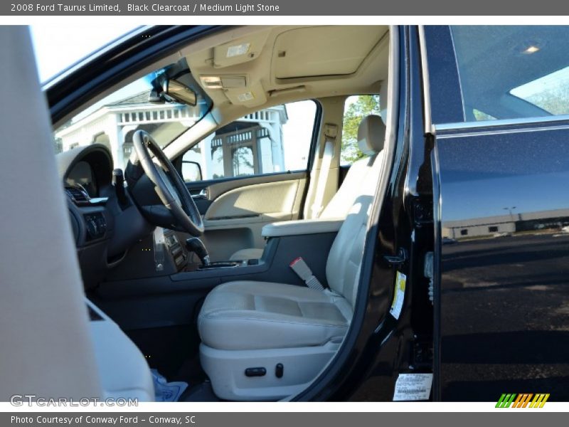 Black Clearcoat / Medium Light Stone 2008 Ford Taurus Limited