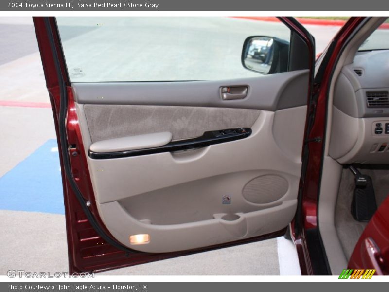 Salsa Red Pearl / Stone Gray 2004 Toyota Sienna LE