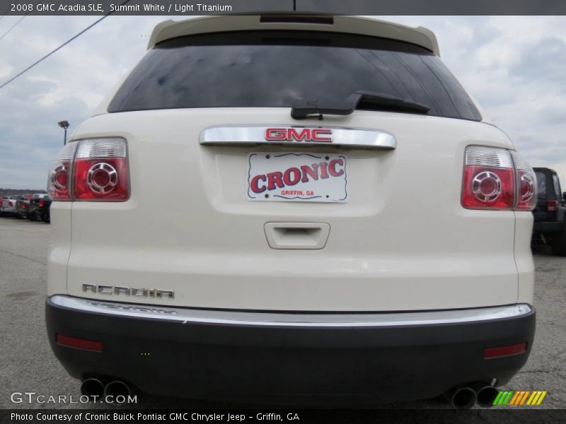 Summit White / Light Titanium 2008 GMC Acadia SLE