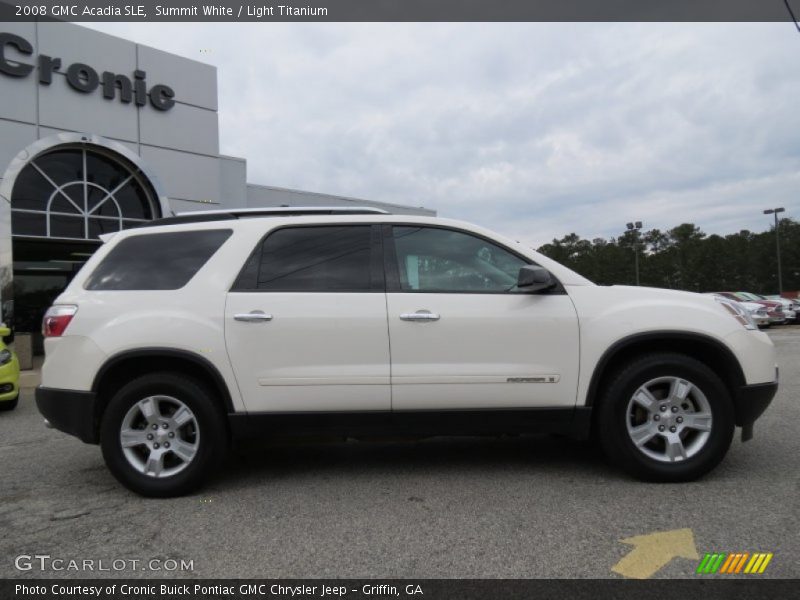 Summit White / Light Titanium 2008 GMC Acadia SLE