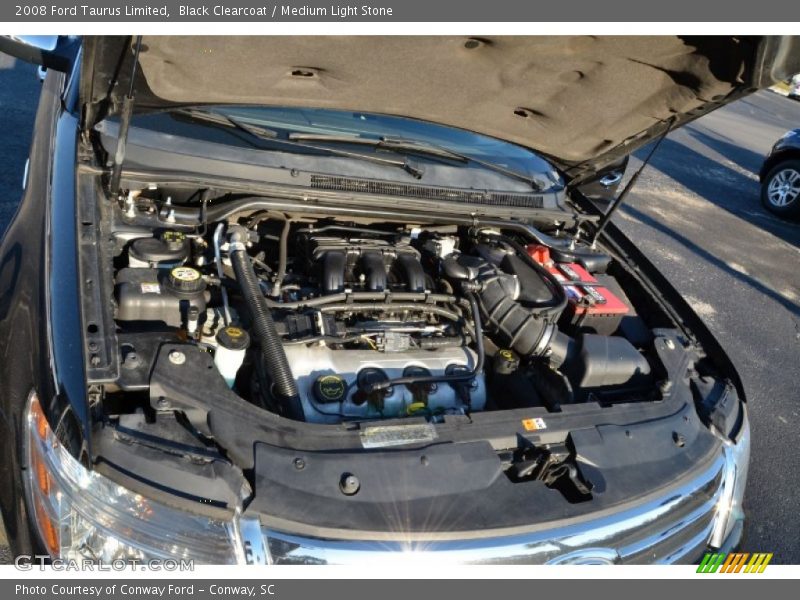 Black Clearcoat / Medium Light Stone 2008 Ford Taurus Limited