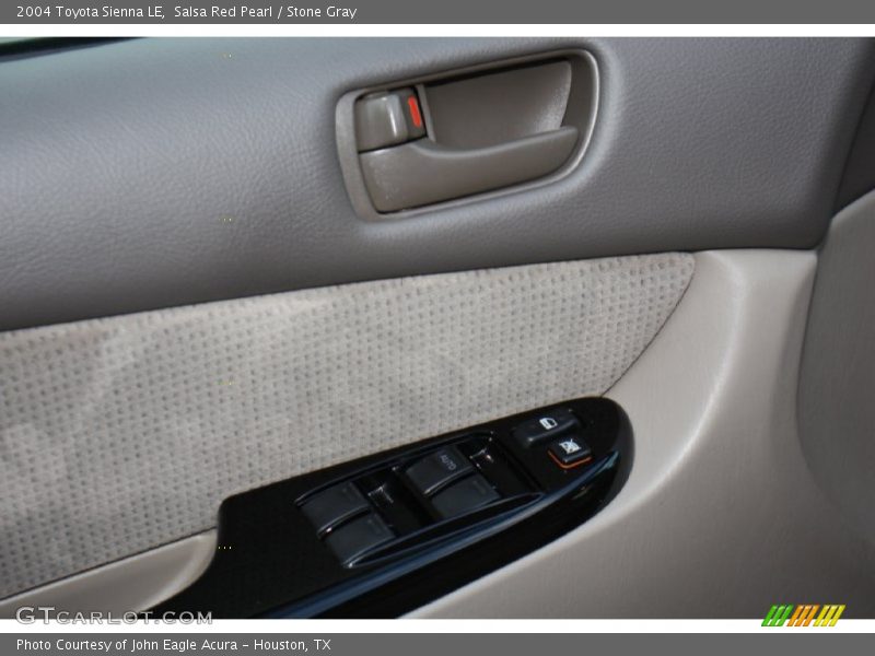 Salsa Red Pearl / Stone Gray 2004 Toyota Sienna LE
