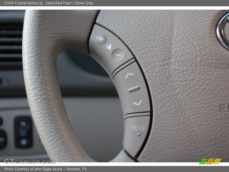 Salsa Red Pearl / Stone Gray 2004 Toyota Sienna LE