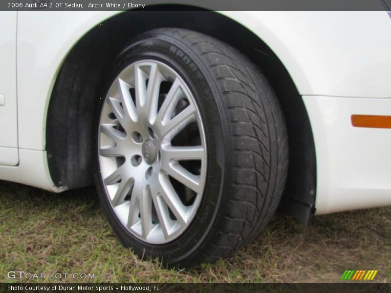 Arctic White / Ebony 2006 Audi A4 2.0T Sedan