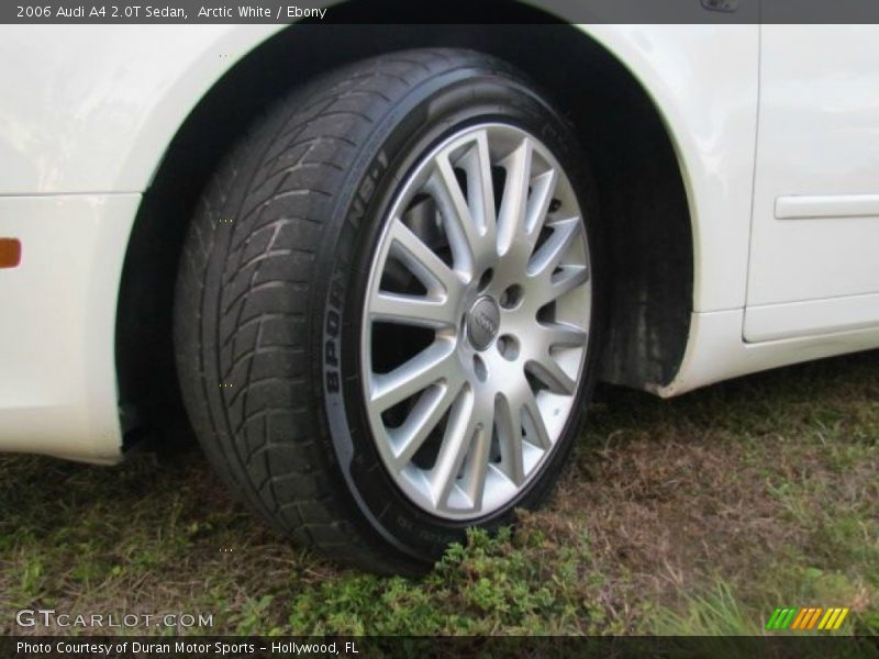 Arctic White / Ebony 2006 Audi A4 2.0T Sedan