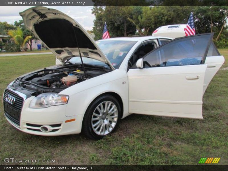 Arctic White / Ebony 2006 Audi A4 2.0T Sedan