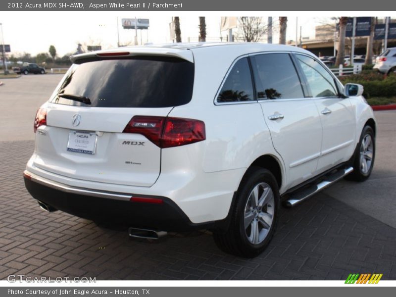 Aspen White Pearl II / Parchment 2012 Acura MDX SH-AWD