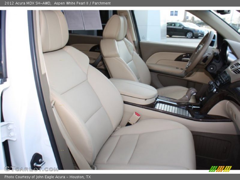 Aspen White Pearl II / Parchment 2012 Acura MDX SH-AWD