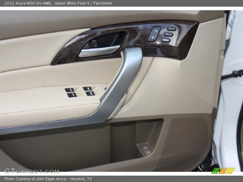 Aspen White Pearl II / Parchment 2012 Acura MDX SH-AWD