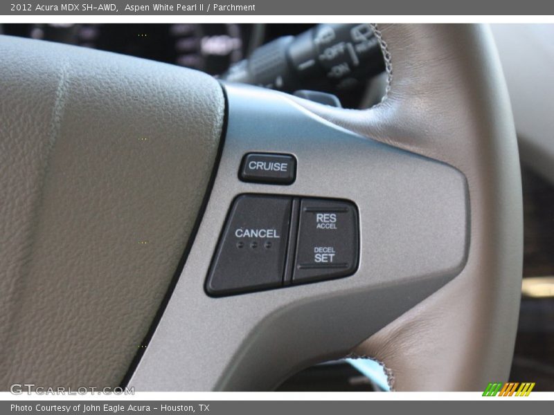 Aspen White Pearl II / Parchment 2012 Acura MDX SH-AWD