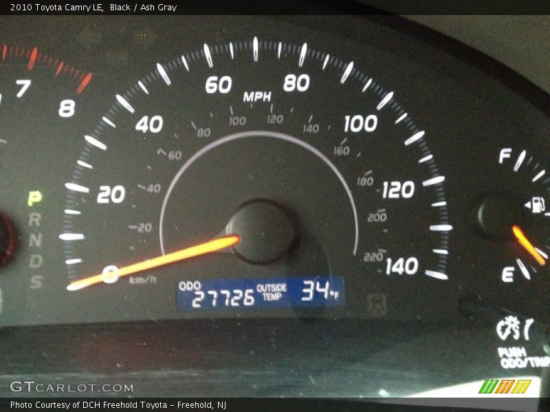 Black / Ash Gray 2010 Toyota Camry LE