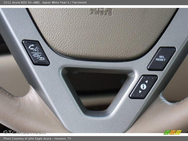 Aspen White Pearl II / Parchment 2012 Acura MDX SH-AWD