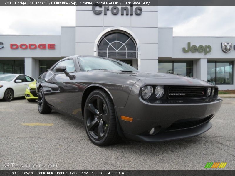 Granite Crystal Metallic / Dark Slate Gray 2013 Dodge Challenger R/T Plus Blacktop