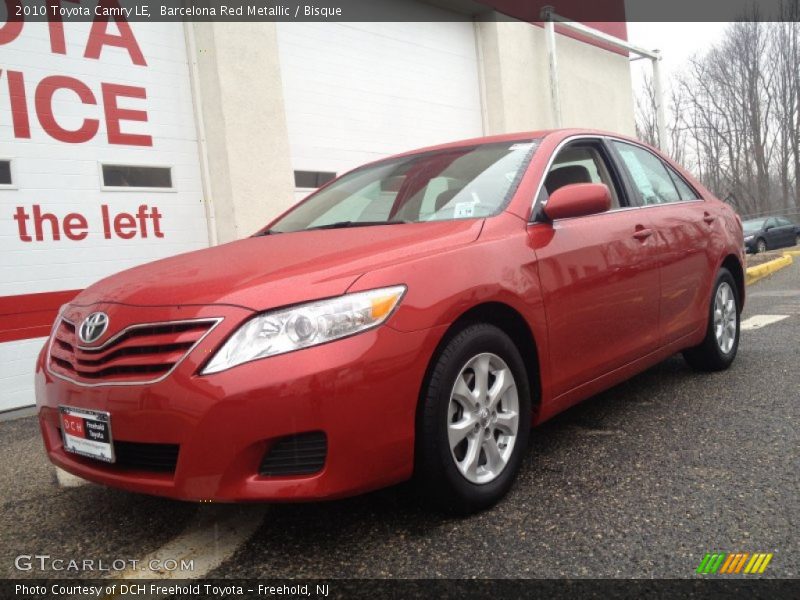 Barcelona Red Metallic / Bisque 2010 Toyota Camry LE
