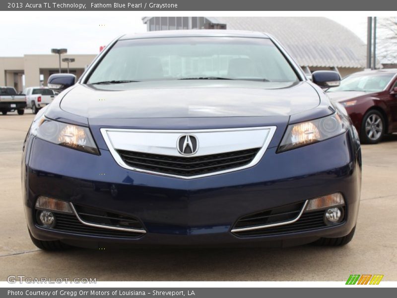 Fathom Blue Pearl / Graystone 2013 Acura TL Technology