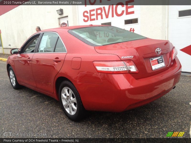 Barcelona Red Metallic / Bisque 2010 Toyota Camry LE