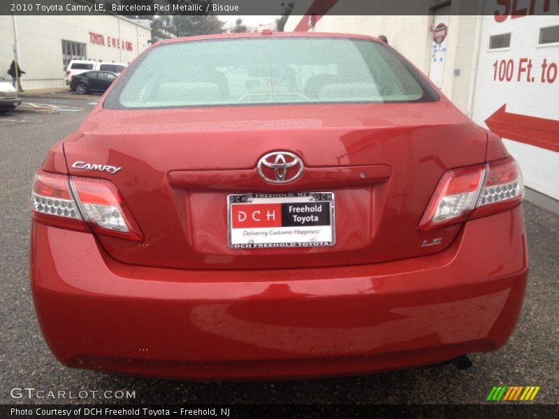 Barcelona Red Metallic / Bisque 2010 Toyota Camry LE