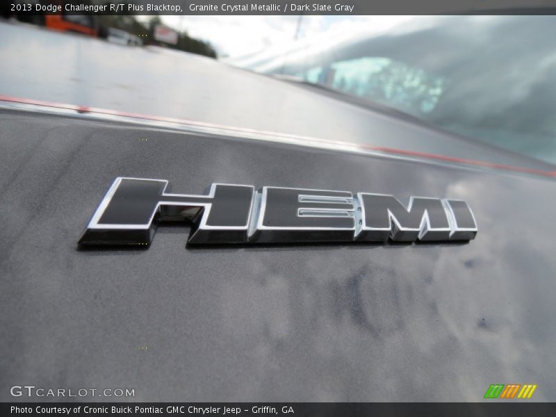 Granite Crystal Metallic / Dark Slate Gray 2013 Dodge Challenger R/T Plus Blacktop