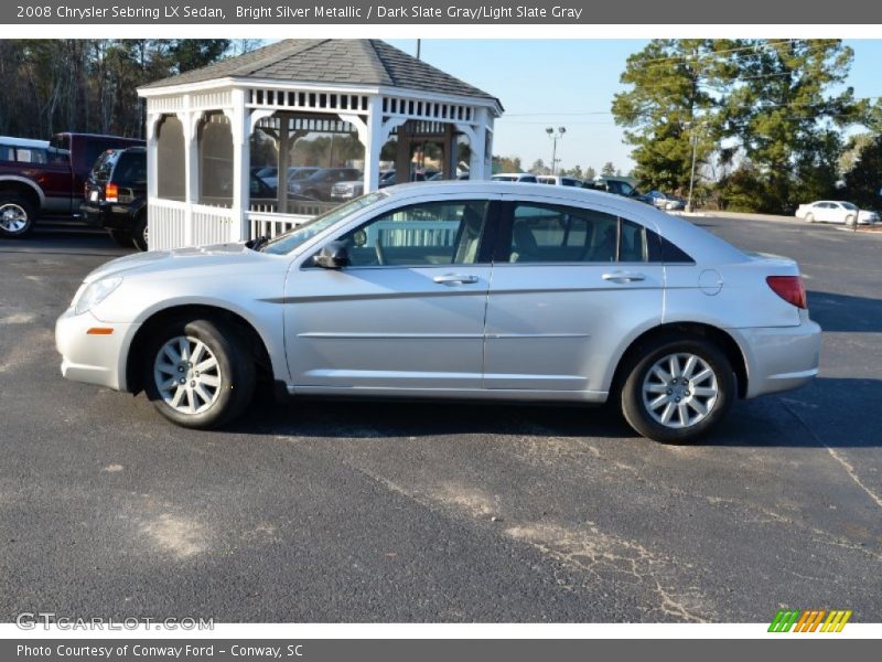 Bright Silver Metallic / Dark Slate Gray/Light Slate Gray 2008 Chrysler Sebring LX Sedan