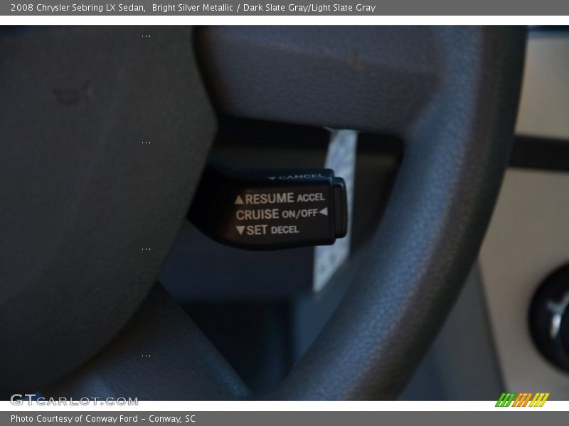 Bright Silver Metallic / Dark Slate Gray/Light Slate Gray 2008 Chrysler Sebring LX Sedan