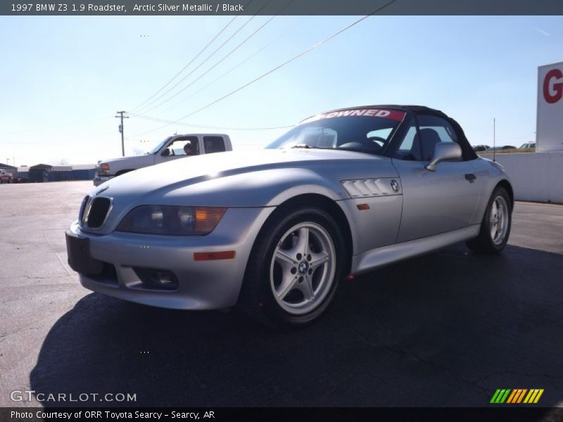 Arctic Silver Metallic / Black 1997 BMW Z3 1.9 Roadster