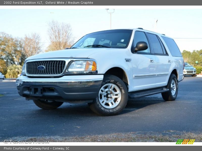 Oxford White / Medium Graphite 2002 Ford Expedition XLT