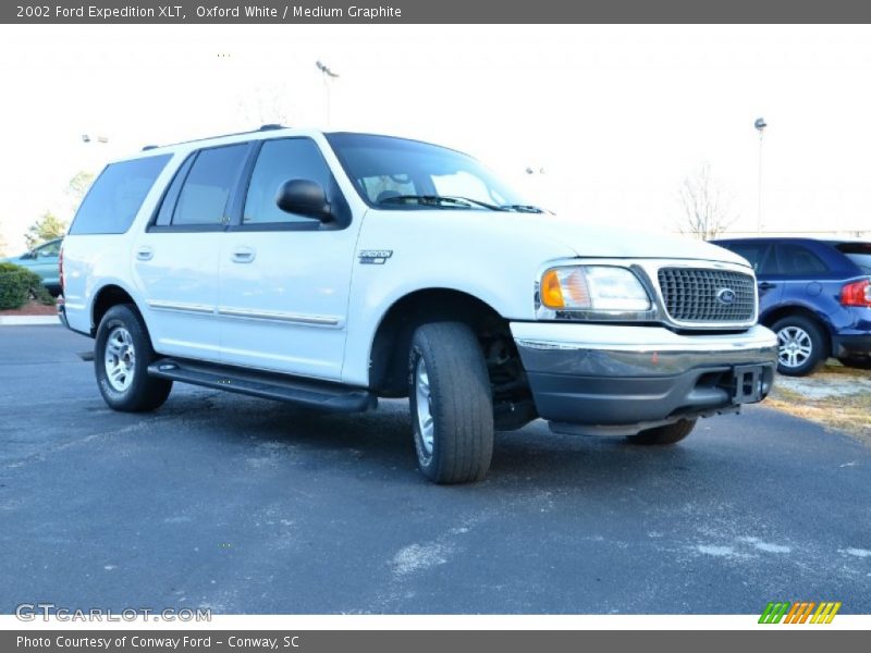 Oxford White / Medium Graphite 2002 Ford Expedition XLT