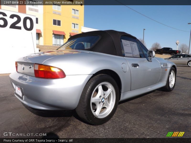 Arctic Silver Metallic / Black 1997 BMW Z3 1.9 Roadster