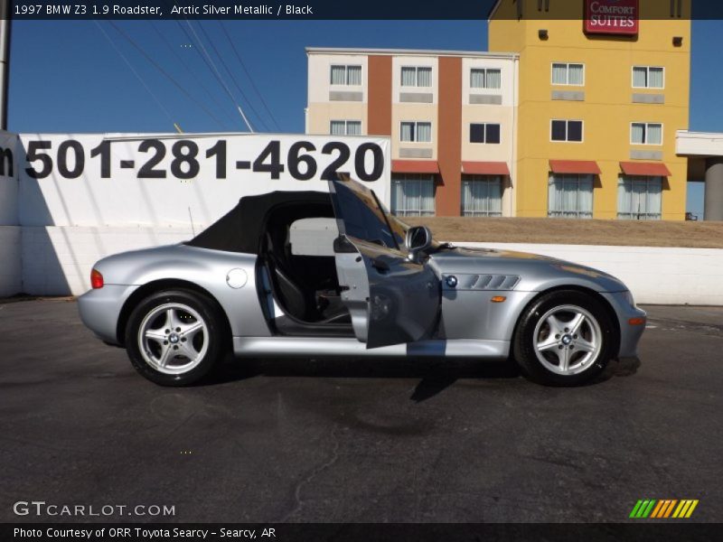 Arctic Silver Metallic / Black 1997 BMW Z3 1.9 Roadster