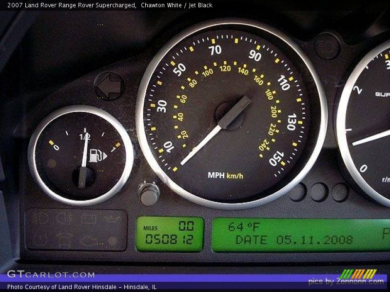 Chawton White / Jet Black 2007 Land Rover Range Rover Supercharged