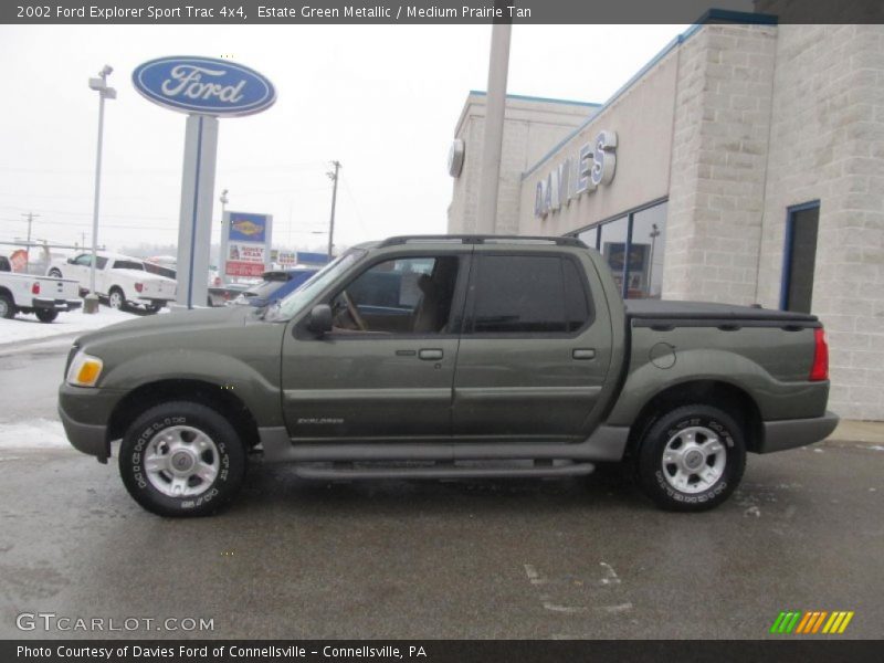 Estate Green Metallic / Medium Prairie Tan 2002 Ford Explorer Sport Trac 4x4