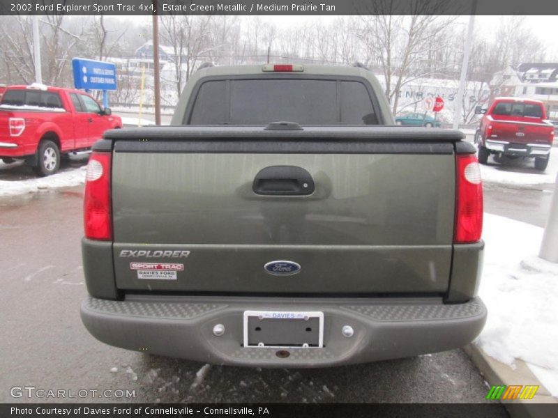 Estate Green Metallic / Medium Prairie Tan 2002 Ford Explorer Sport Trac 4x4