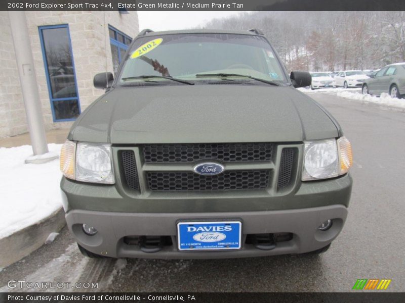Estate Green Metallic / Medium Prairie Tan 2002 Ford Explorer Sport Trac 4x4
