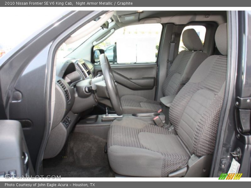 Front Seat of 2010 Frontier SE V6 King Cab