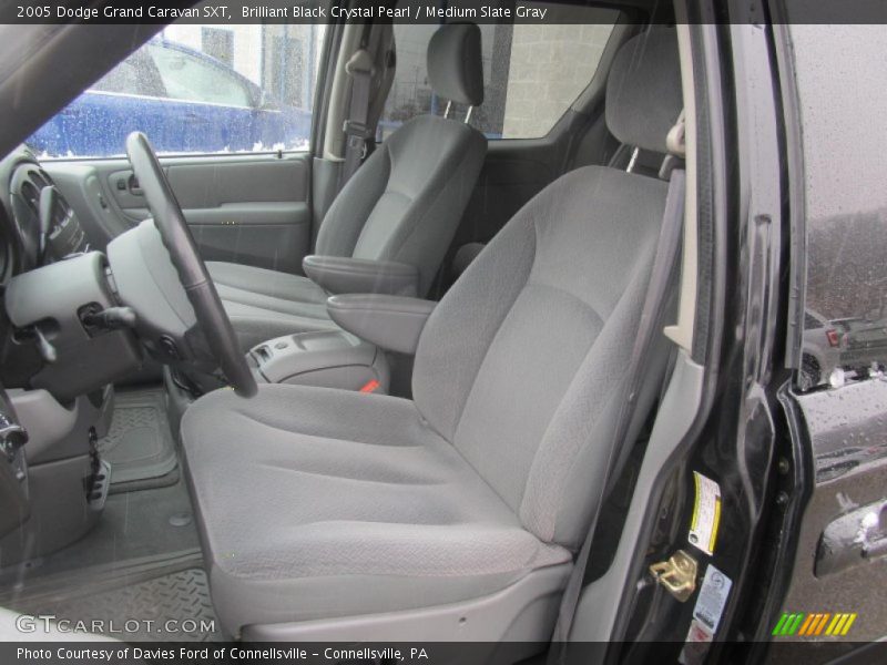 Brilliant Black Crystal Pearl / Medium Slate Gray 2005 Dodge Grand Caravan SXT