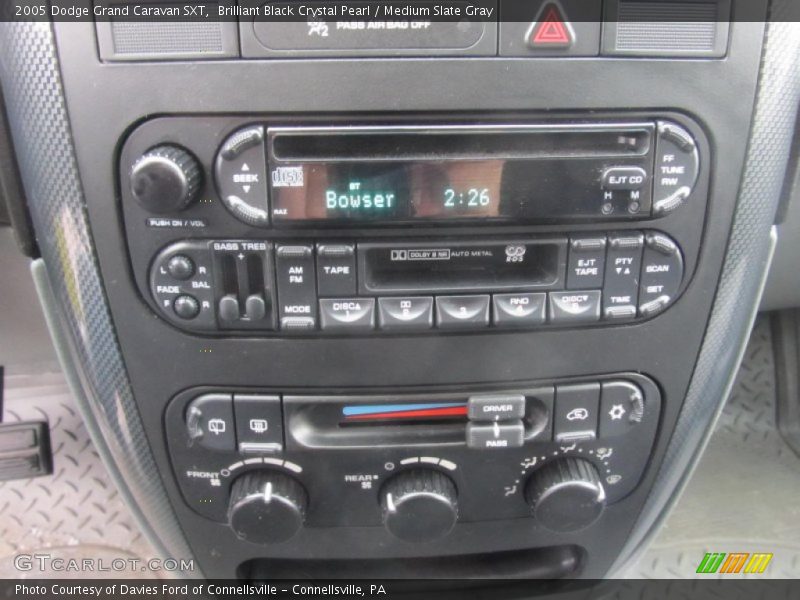 Brilliant Black Crystal Pearl / Medium Slate Gray 2005 Dodge Grand Caravan SXT