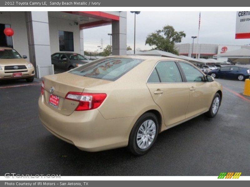 Sandy Beach Metallic / Ivory 2012 Toyota Camry LE