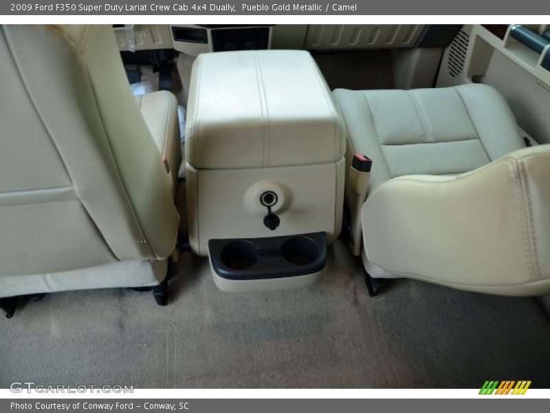 Pueblo Gold Metallic / Camel 2009 Ford F350 Super Duty Lariat Crew Cab 4x4 Dually