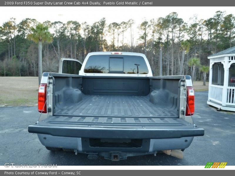 Pueblo Gold Metallic / Camel 2009 Ford F350 Super Duty Lariat Crew Cab 4x4 Dually