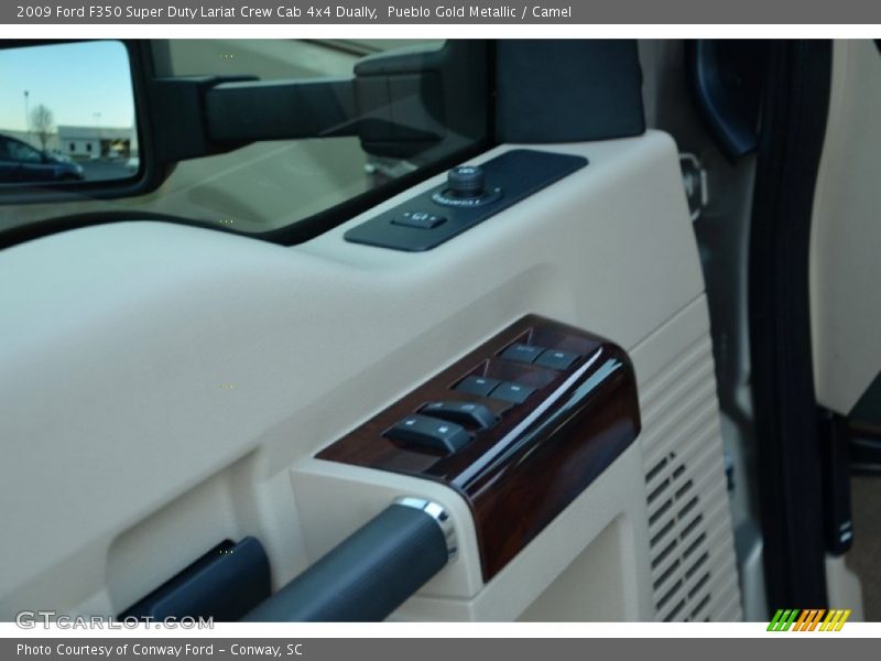 Pueblo Gold Metallic / Camel 2009 Ford F350 Super Duty Lariat Crew Cab 4x4 Dually