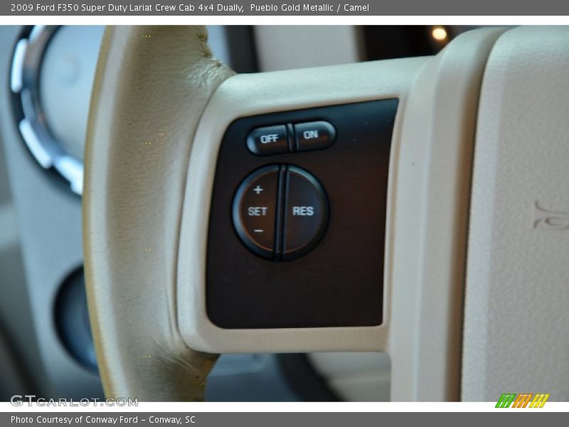 Pueblo Gold Metallic / Camel 2009 Ford F350 Super Duty Lariat Crew Cab 4x4 Dually