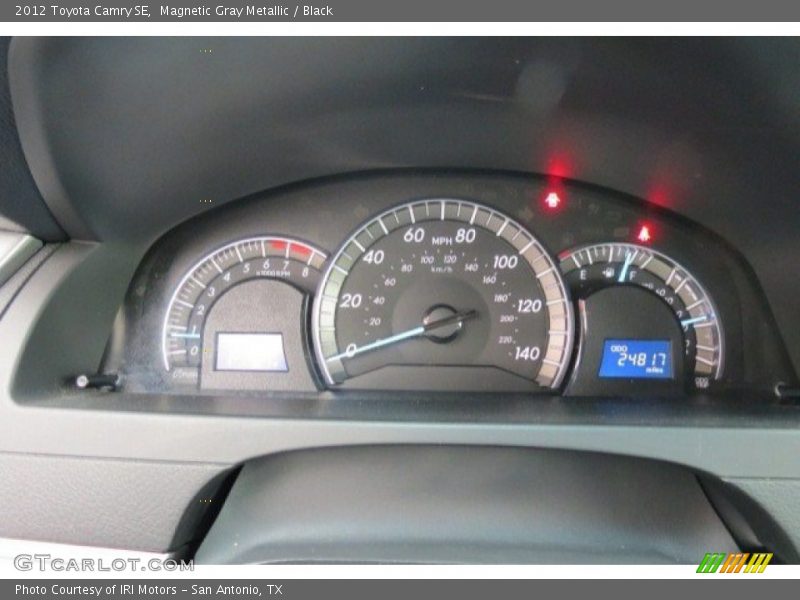 Magnetic Gray Metallic / Black 2012 Toyota Camry SE