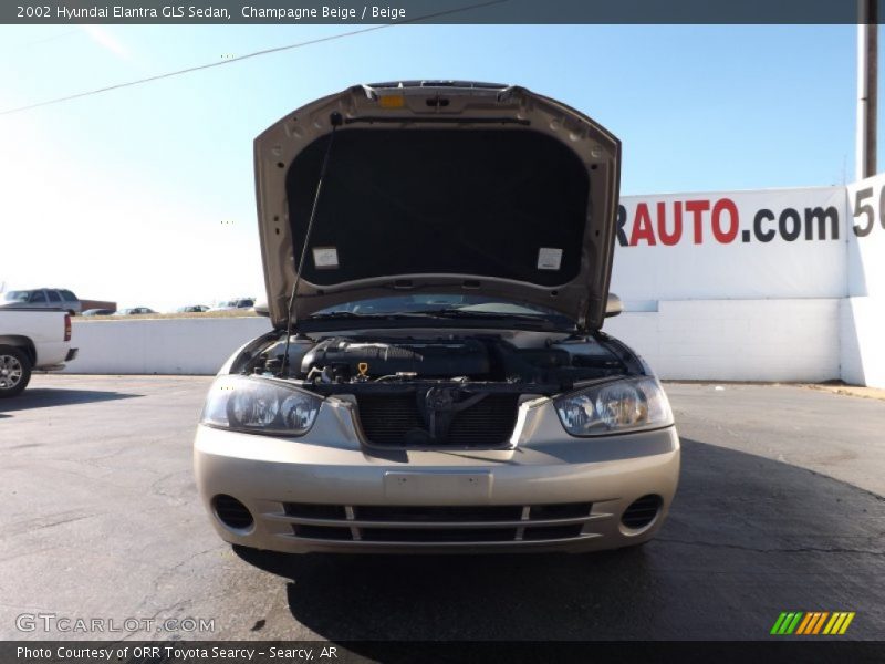 Champagne Beige / Beige 2002 Hyundai Elantra GLS Sedan