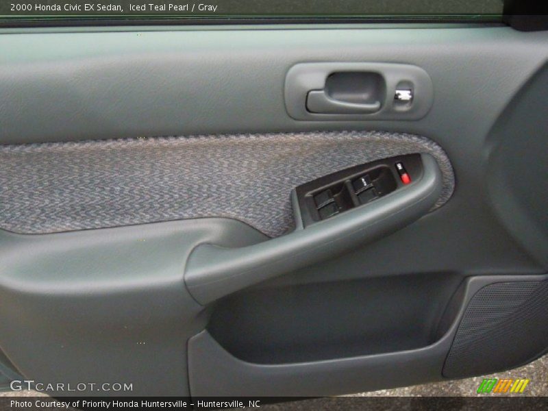 Iced Teal Pearl / Gray 2000 Honda Civic EX Sedan