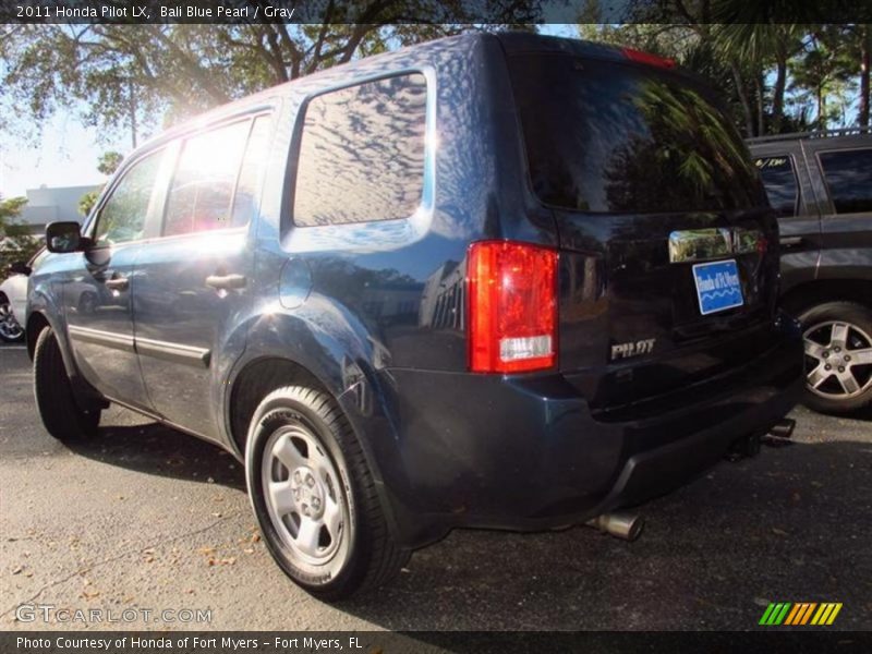 Bali Blue Pearl / Gray 2011 Honda Pilot LX