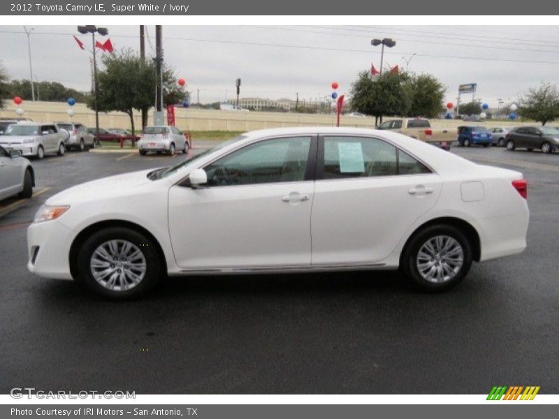 Super White / Ivory 2012 Toyota Camry LE